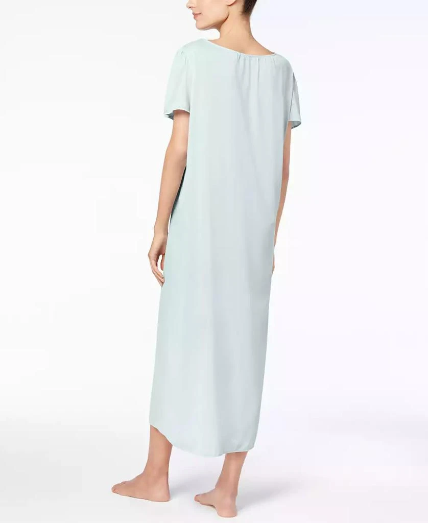 Miss Elaine Embroidered Tricot Long Nightgown 2