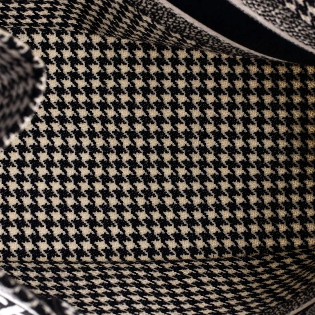 Dior Book Tote Houndstooth Canvas Medium 5