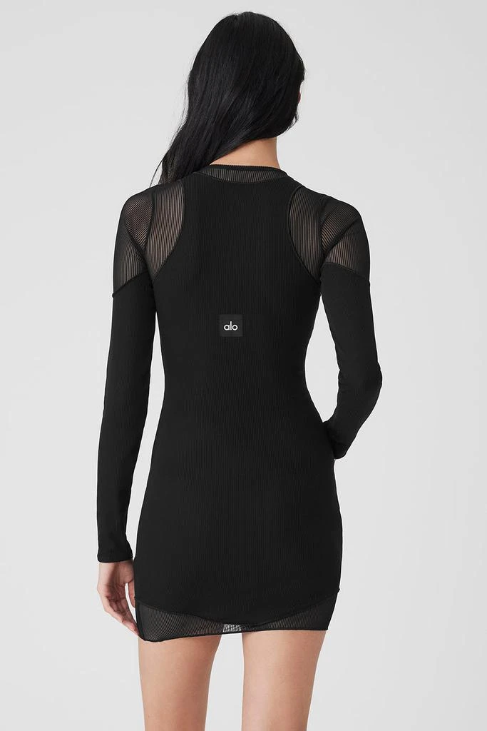 knee length dresses for ladies Goddess Ribbed Go-To Dress