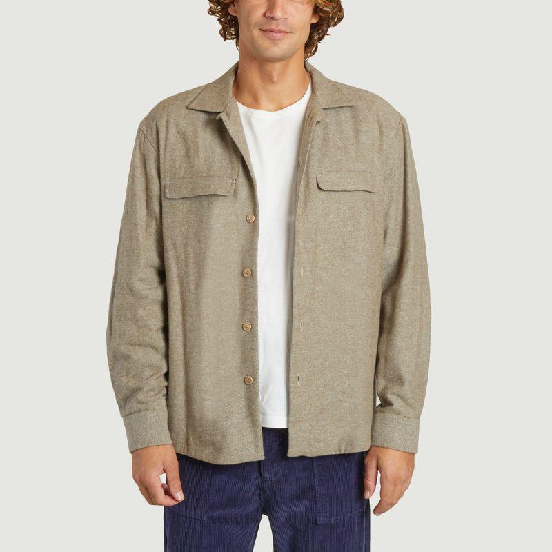 noyoco Mars overshirt Khaki Twill NOYOCO