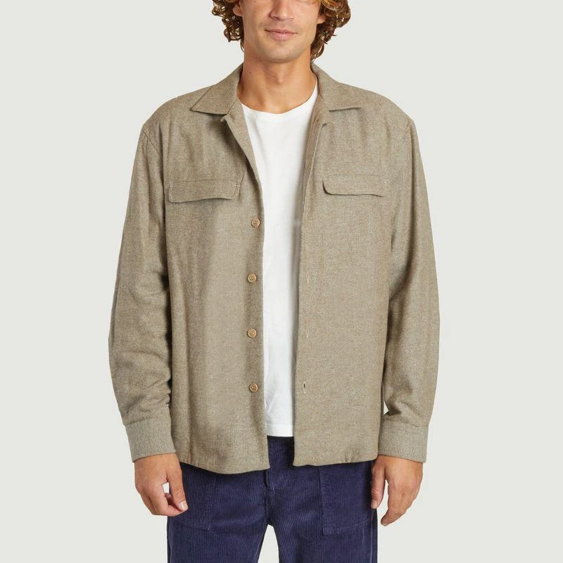 noyoco Mars overshirt Khaki Twill NOYOCO 1