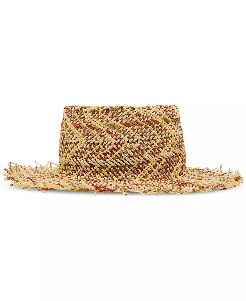 Steve Madden H-Coley Coastal Chevron Straw Bucket Hat 3