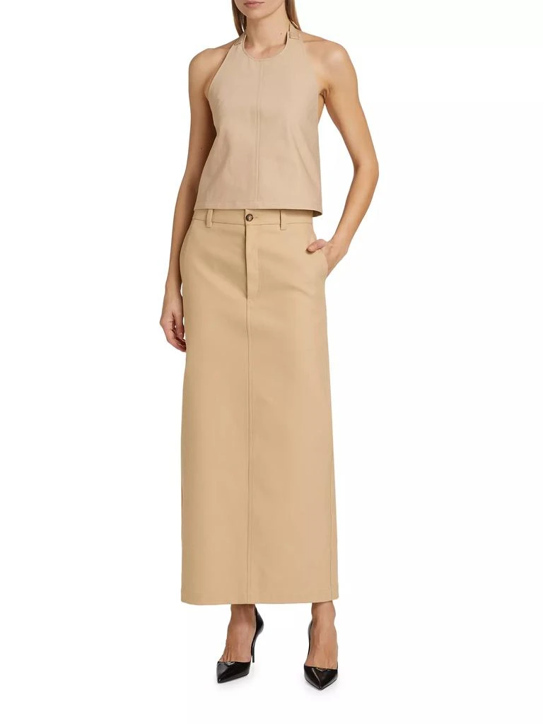 WARDROBE.NYC Drill Backless Halter Top 2