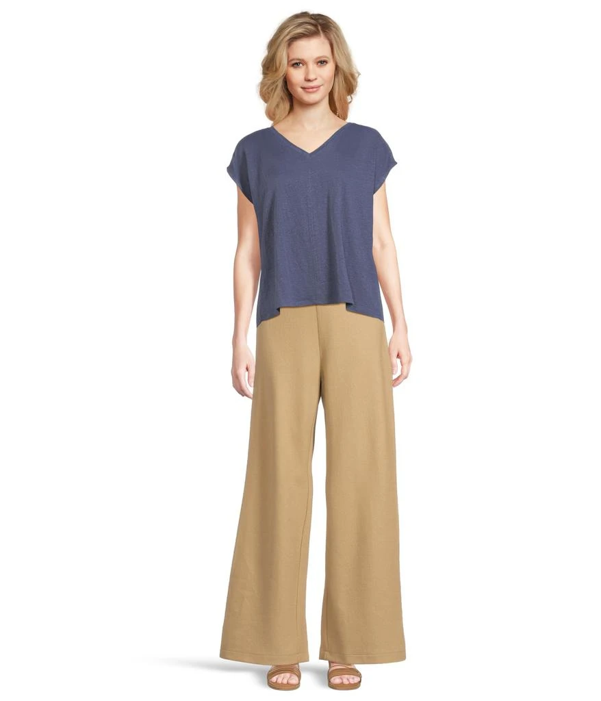 Eileen Fisher Felted Wool Jersey Full Wide Pants 5