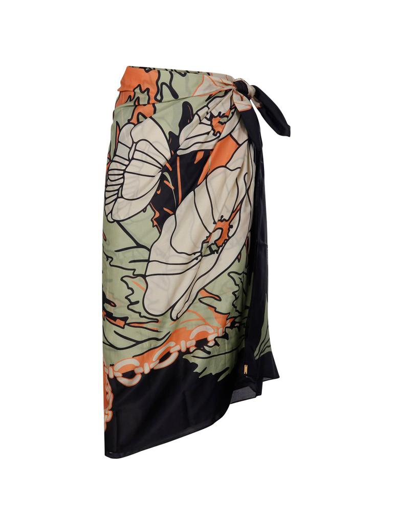 Juan de Dios Juan de Dios Floral Wrap Skirt