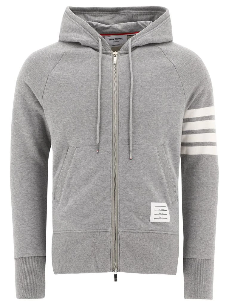 Thom Browne Thom Browne Classic Loopback 4-Bar Zip-Up Hoodie 1