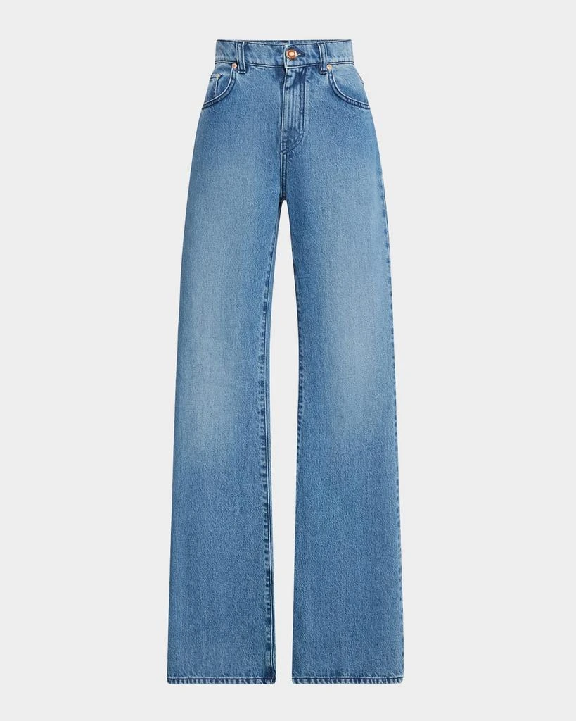 Gabriela Hearst Willa High-Rise Bootcut-Leg Jeans 1
