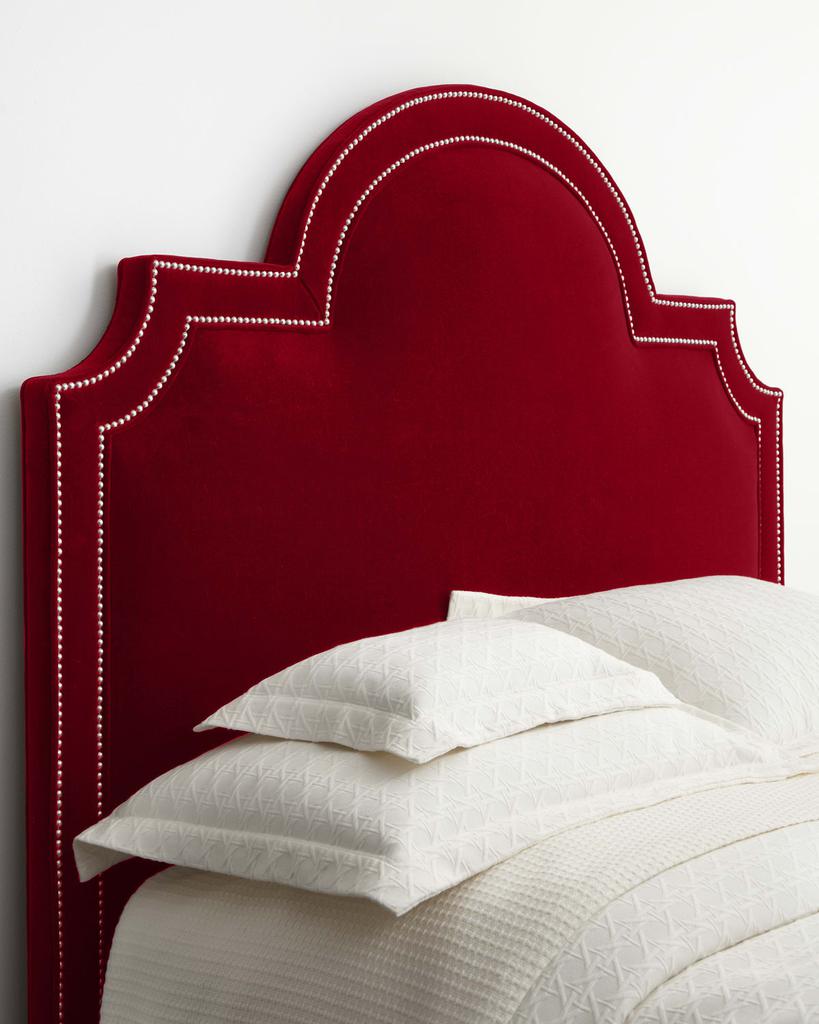 Massoud Sonia Queen Velvet Headboard