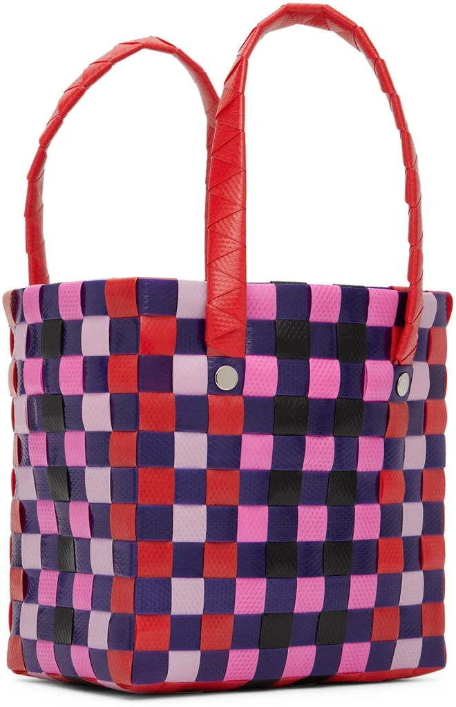 Marni Kids Pink & Purple Micro Basket Tote 3