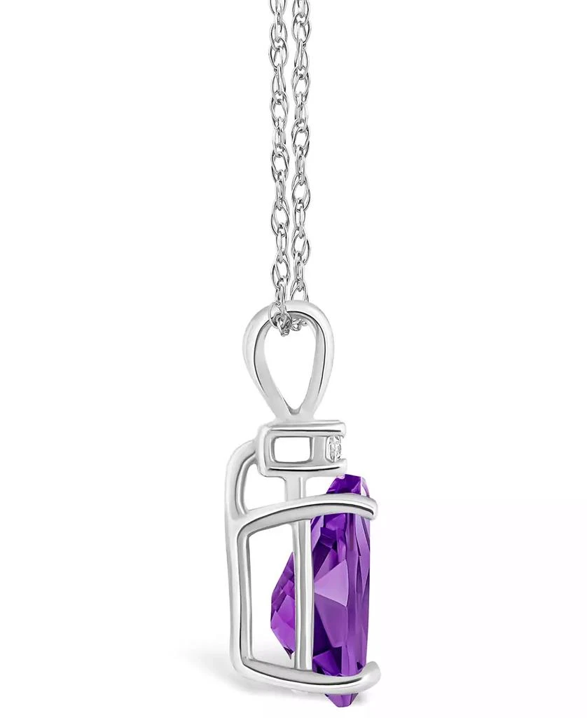Macy
s Amethyst (1 ct. t.w.) and Diamond Accent Pendant Necklace in 14K Yellow Gold or 14K White Gold 3
