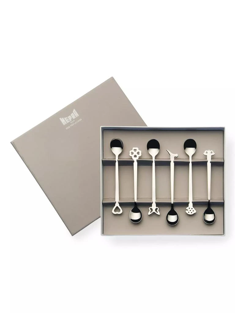 Mepra Evento 6-Piece Moka Spoons Gift Set 1