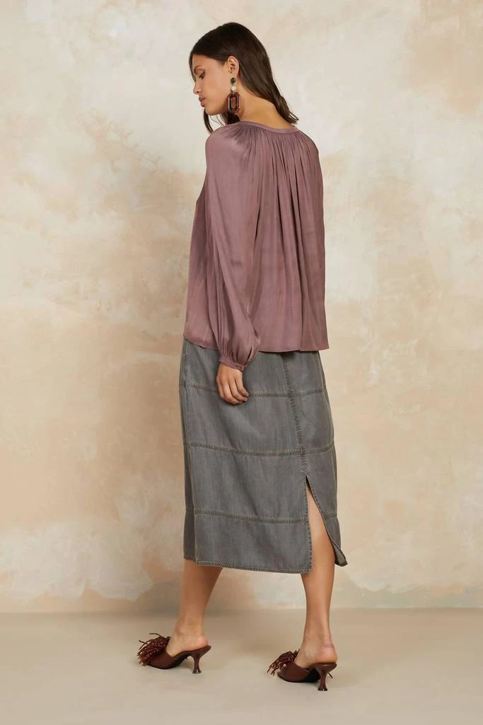 Current Air Current Air - Split Neck Long Sleeve Top 3
