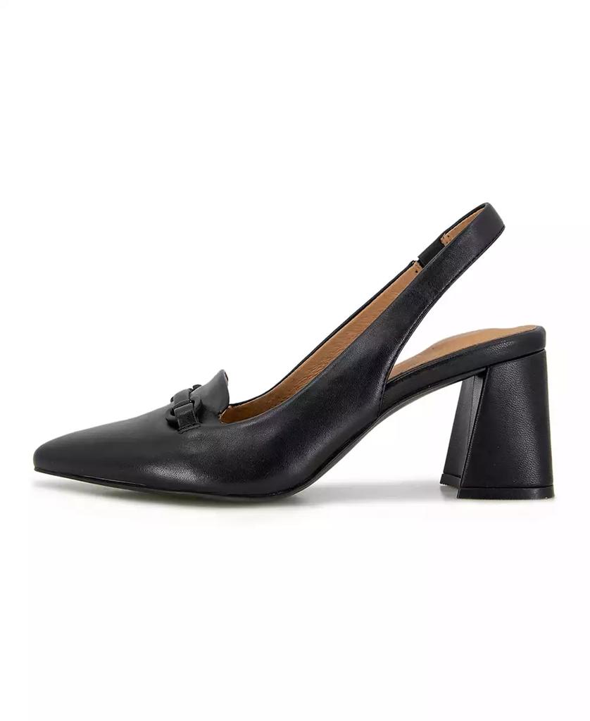 Gentle Souls Women's Dionne Pointed-Toe Block-Heel Slingback Pumps
