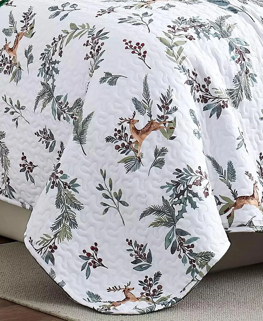 SOUTHSHORE FINE LINENS Happy Holidays Oversized Reversible 6-Pc. Quilt Set 4