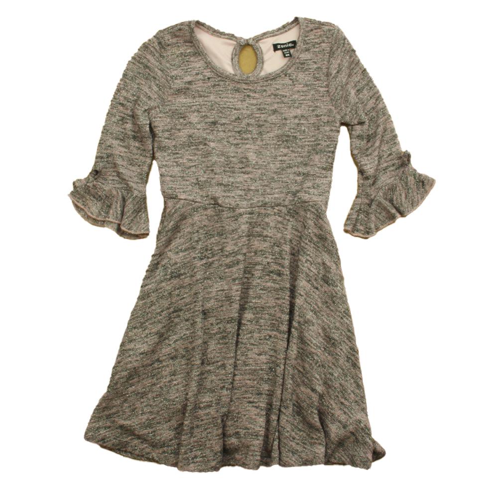 Zunie Girls Pink | Silver Sweater Dress