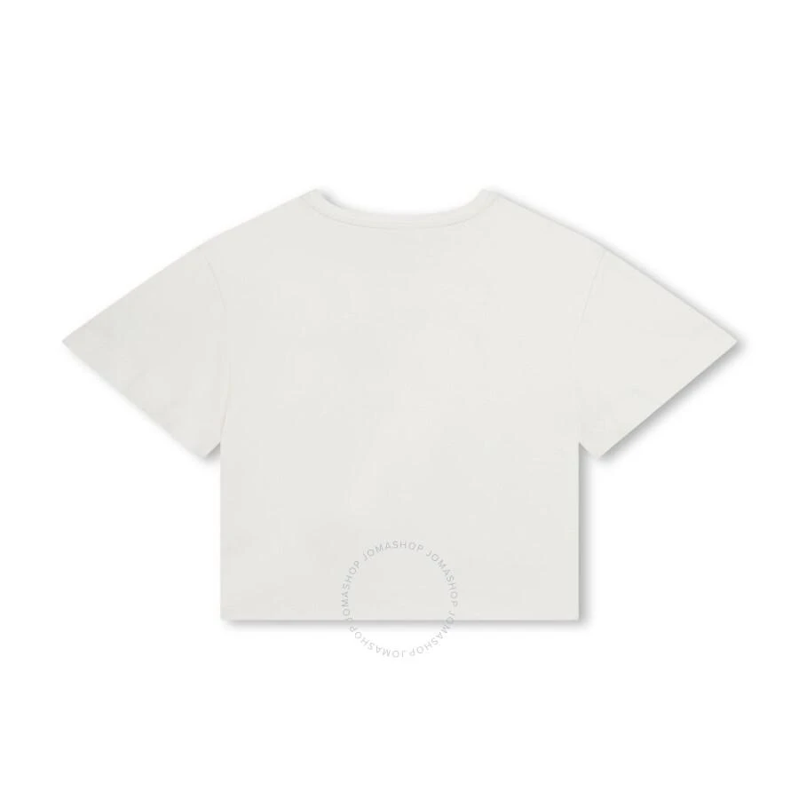 Chloé Girls Logo-Embroidered Cotton T-Shirt 2