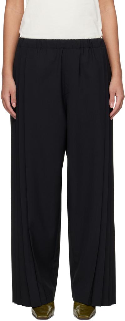 UNDERCOVER Black Pleated Trousers