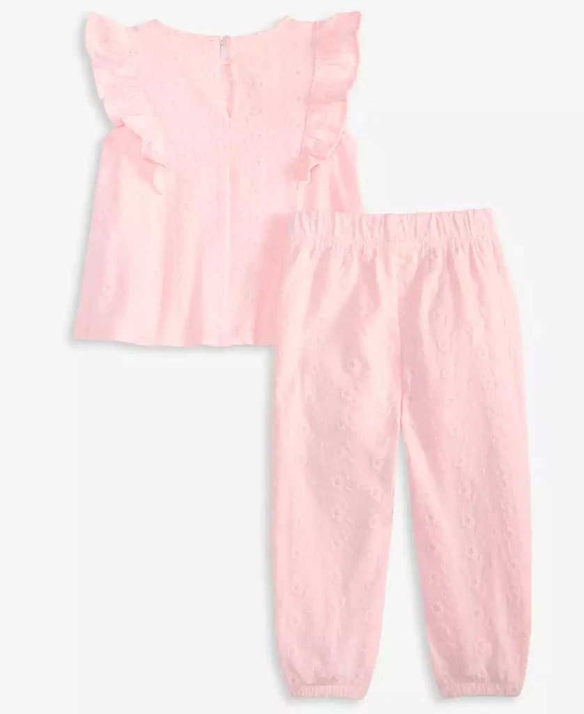 First Impressions Baby Girls 2-Pc. Eyelet Top & Pants Set, Exclusively at Macy's 3