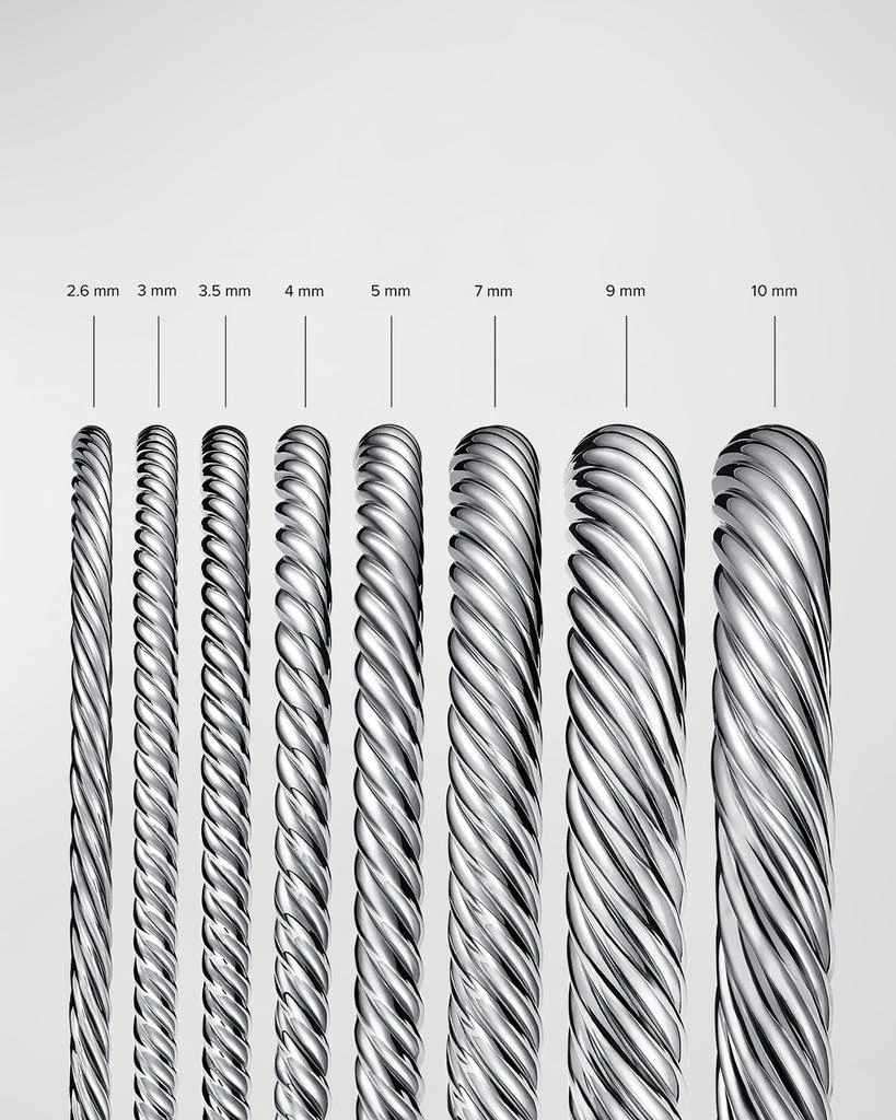 David Yurman Cable Bracelet with Gemstone and Diamonds in Silver, 7mm 4