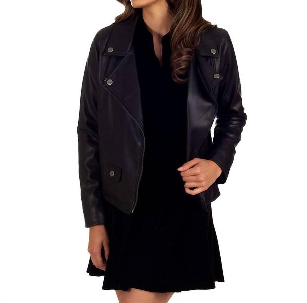 LEE Faux-Leather Biker Jacket