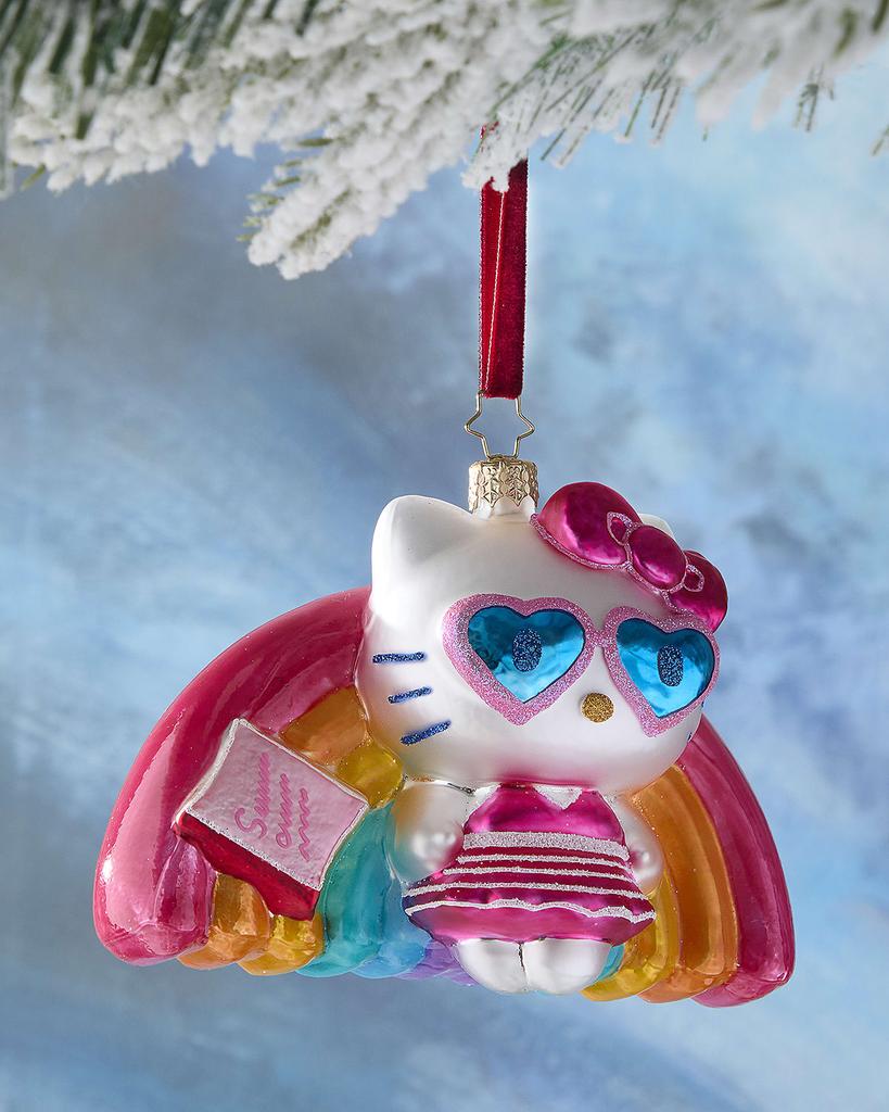 Christopher Radko Hello Kitty Pool Party Rainbow Ornament - Thumbnail 3