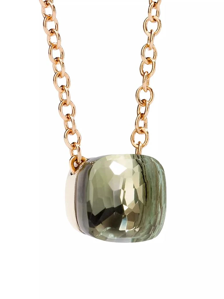 Pomellato Prasiolite & 18K Rose Gold Pendant Necklace 2
