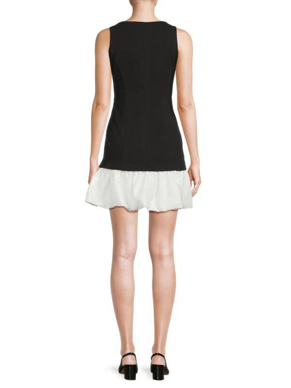 Lea & Viola Mixed Media Mini Blazer Dress 2