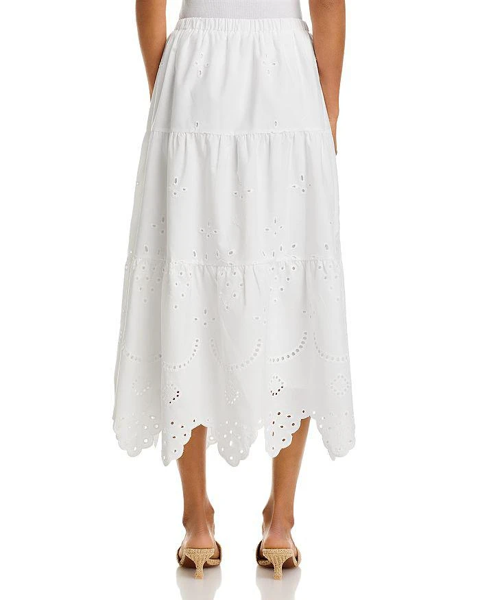 AQUA Eyelet Midi Skirt - Exclusive 4