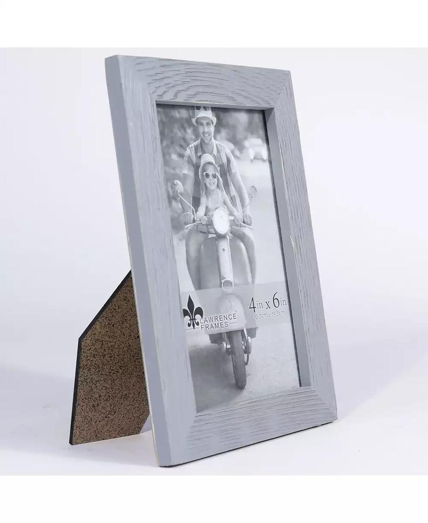 Lawrence Frames Charlotte Weathered Gray Wood Picture Frame - 4" x 6"
