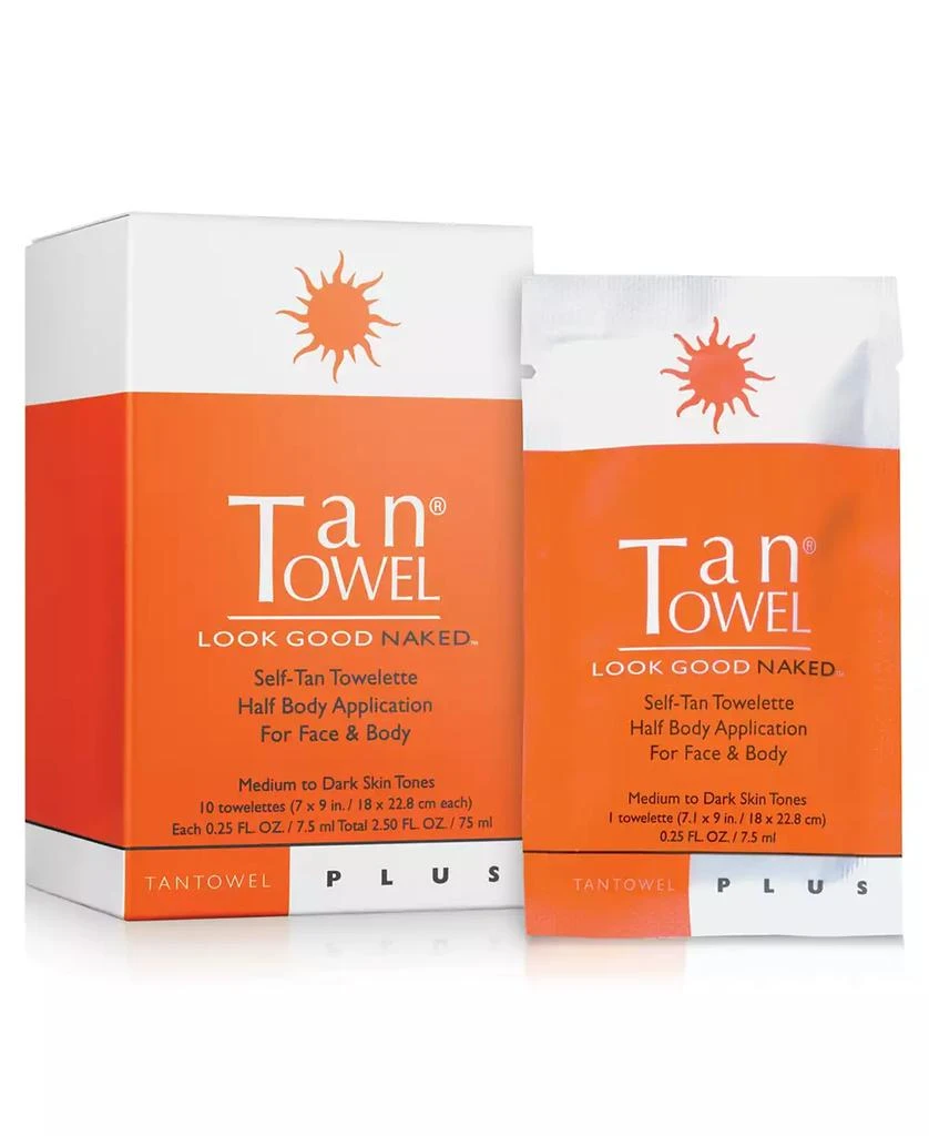 TanTowel Half Body Plus, 10 Pack