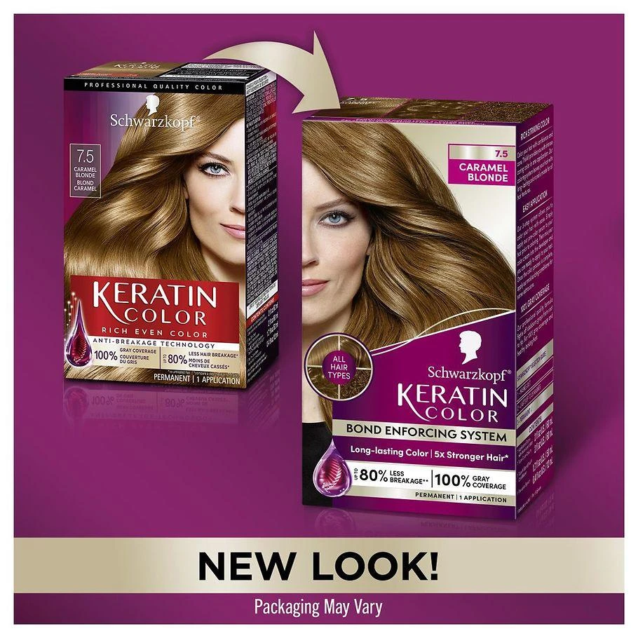 Schwarzkopf Keratin Color Permanent Hair Color Cream 6