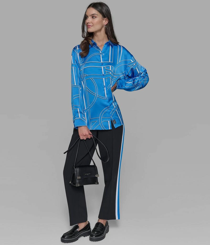Karl Lagerfeld Paris SILKY BUTTON DOWN BLOUSE 4