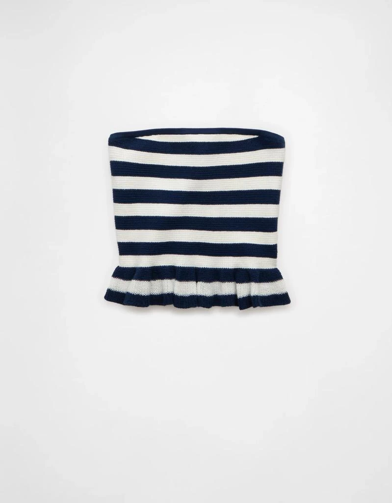 AE AE Cropped Peplum Sweater Tube Top 1