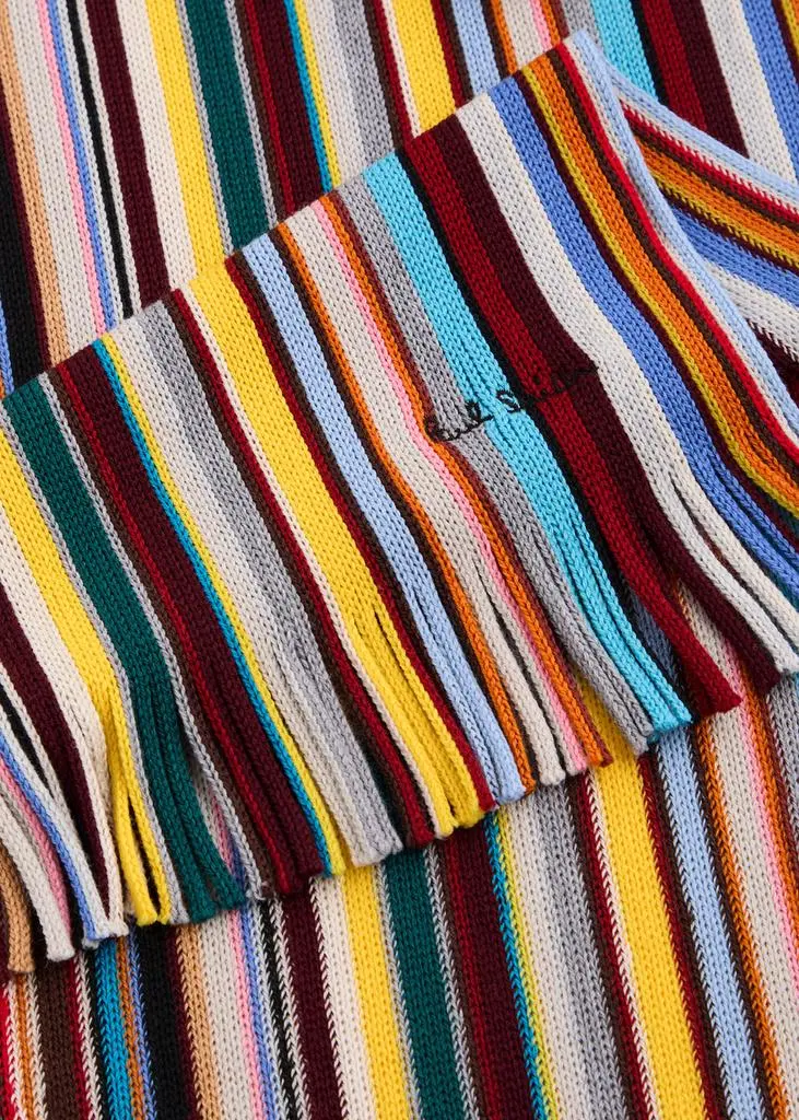 Paul Smith Striped-intarsia wool scarf 3
