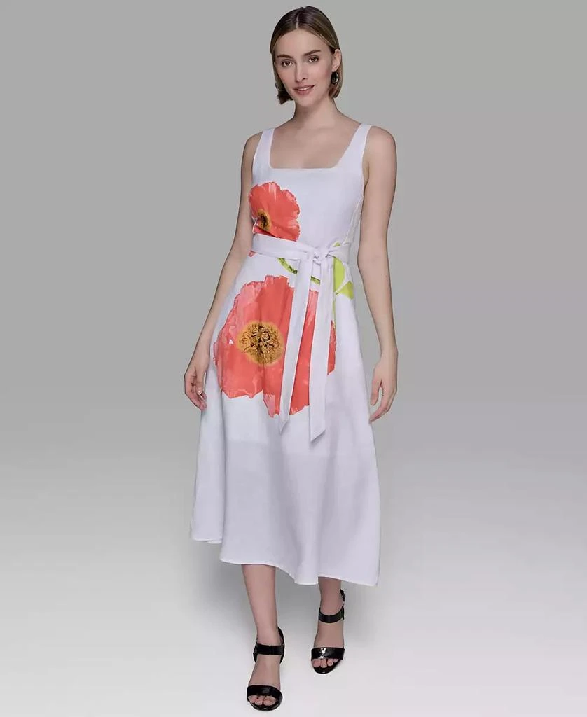 Shop Women's Floral-Print Linen-Blend A-Line Dress on Sale at BeyondStyle   Get 40% Off Women's Floral-Print Linen-Blend A-Line Dress with Limited-Time  Flash Deals, Exclusive Discounts, and Special Offers. Enjoy Unbeatable  Savings on