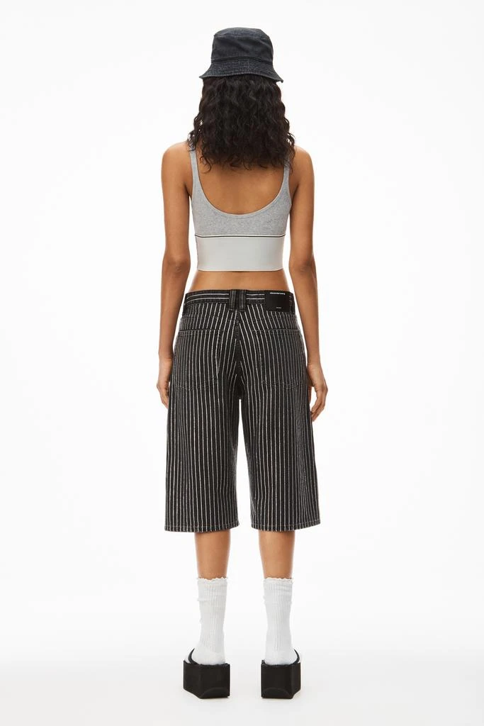 Alexander Wang LOGO ELASTIC BRA IN RIBBED JERSEY 4