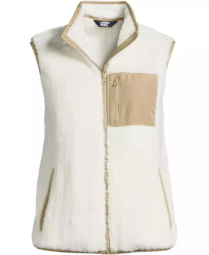 Lands' End Plus Size Cozy High Pile Fleece Vest 3