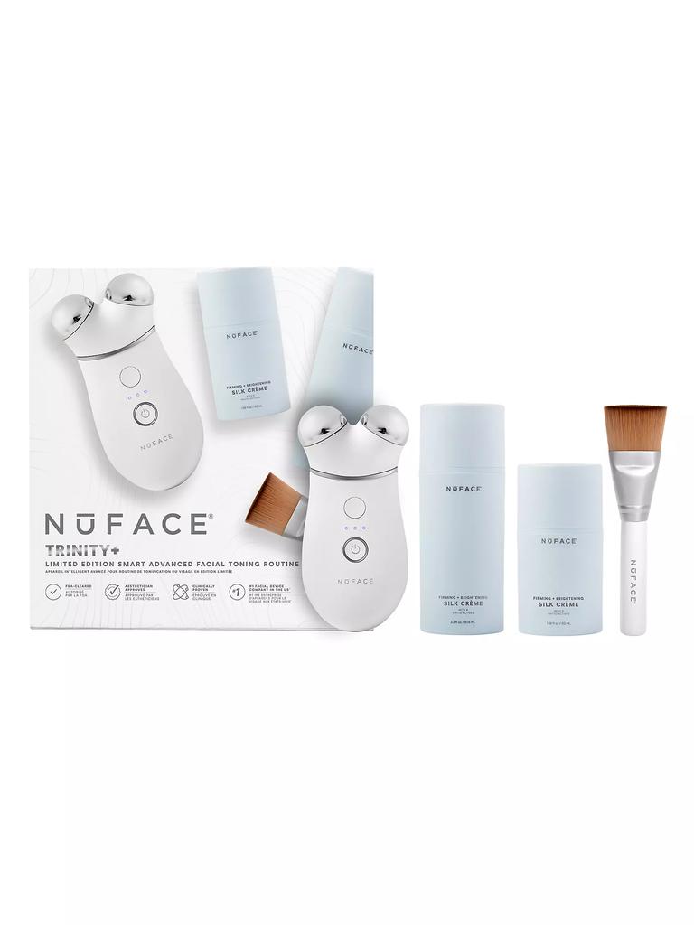 NuFace Trinity+ Smart Advanced Facial Toning Routine 4-Piece Set