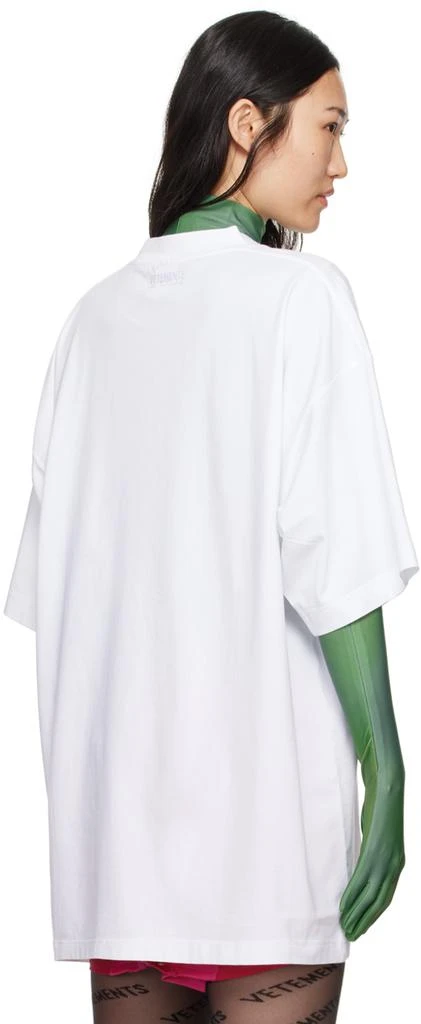Vetements White 'No Social Media' T-Shirt 3