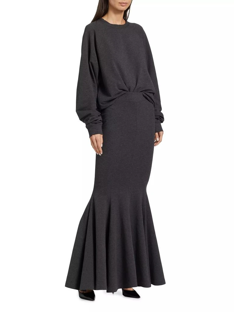 Norma Kamali Jersey Fishtail Maxi Skirt 2