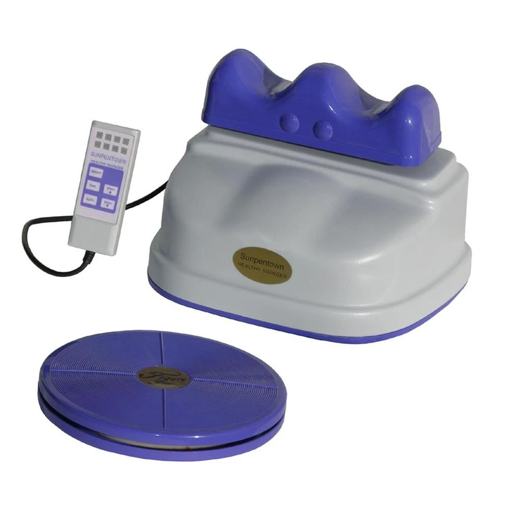 Sunpentown Swing Machine with Swivel Disc White & Blue 1