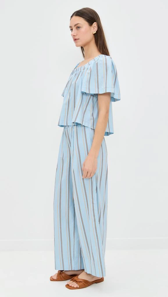 Stateside Column Stripe Poplin Swing Top 3