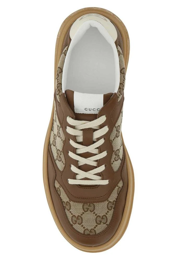 Gucci Gucci GG Embossed Lace-Up Sneakers 3