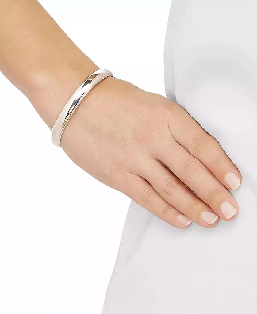 Macy
s Polished Hinged 8mm Bangle Bracelet in 10k Gold 2