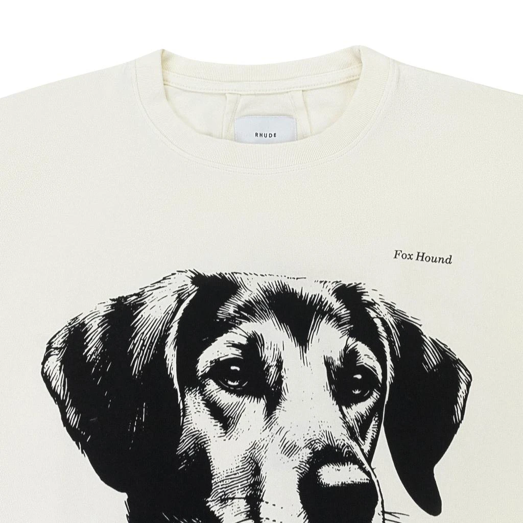 Rhude FOX HOUND TEE VINTAGE WHITE T-SHIRT 4
