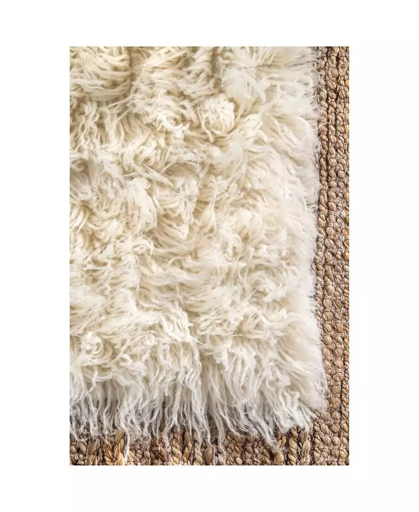 nuLOOM Flokati Greek Alexis Flokati Neutral 4' x 6' Area Rug 5
