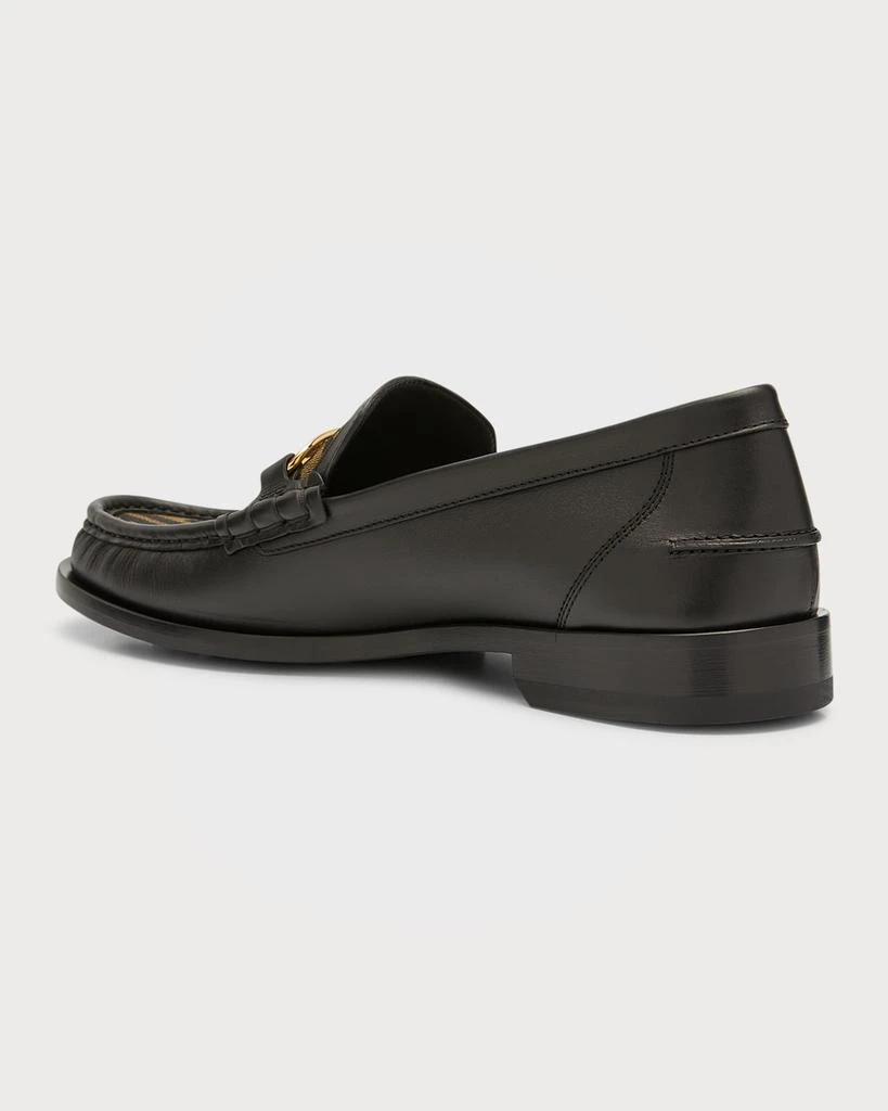 Fendi Men's FF O'Lock Leather Loafers 3