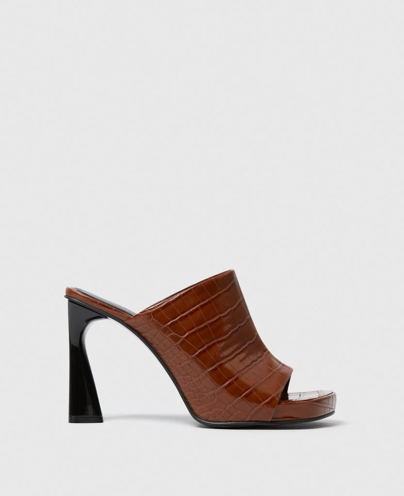 Stella McCartney Stella McCartney - Elsa Heeled Mules, Woman, Brown, Size: 38h 1
