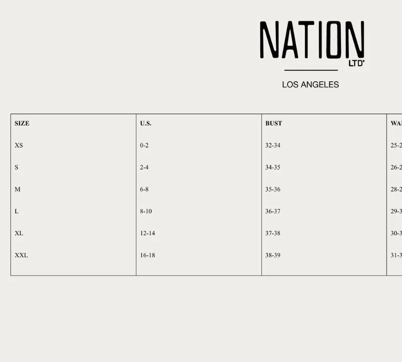 Nation LTD Randa Draped Tee In Hibiscus 2