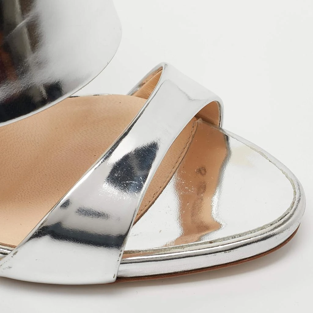Giuseppe Zanotti Giuseppe Zanotti Silver Leather Andrea Sandals Size 39 7
